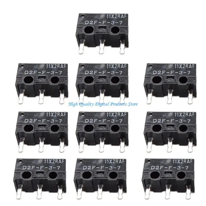 U2JE 2/10PCS 마우스 마이크로 스위치 원래 D2FC D2F-F-3-7 (20m 클릭) 마우스 버튼