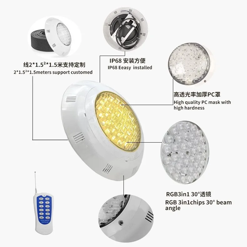 AC12V LED Wall Mount Underwater Light Full Waterproof LED Landscape Spotlight For Indoor Outdoor Pool Hot Spring SPA view 3