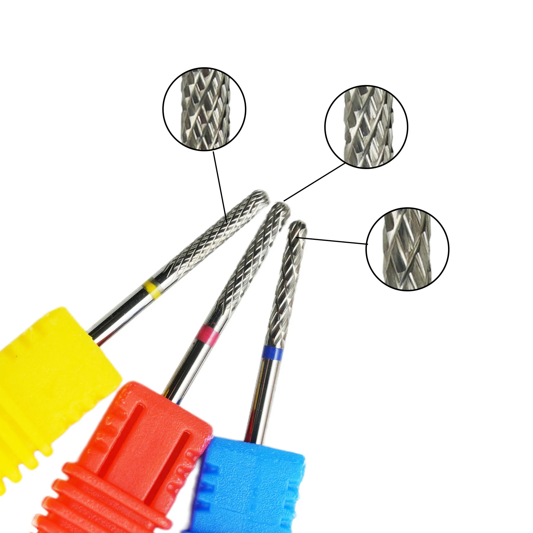 

1Pcs Nail Drill Bits 3/32 Inch Carbide Cuticle Ceramic for Nail Drill for Acrylic Gel Nail Manicure Remover Tools Home Salon