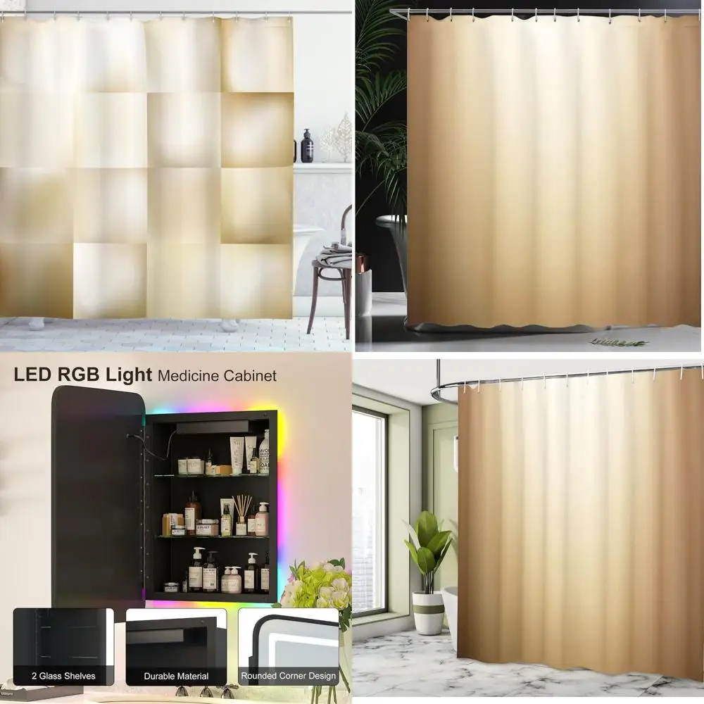 

современная геометрическая фрактальная занавеска для душа: абстрактный квадратный узор, мягкие тона, тканевый декор для ванной комнаты