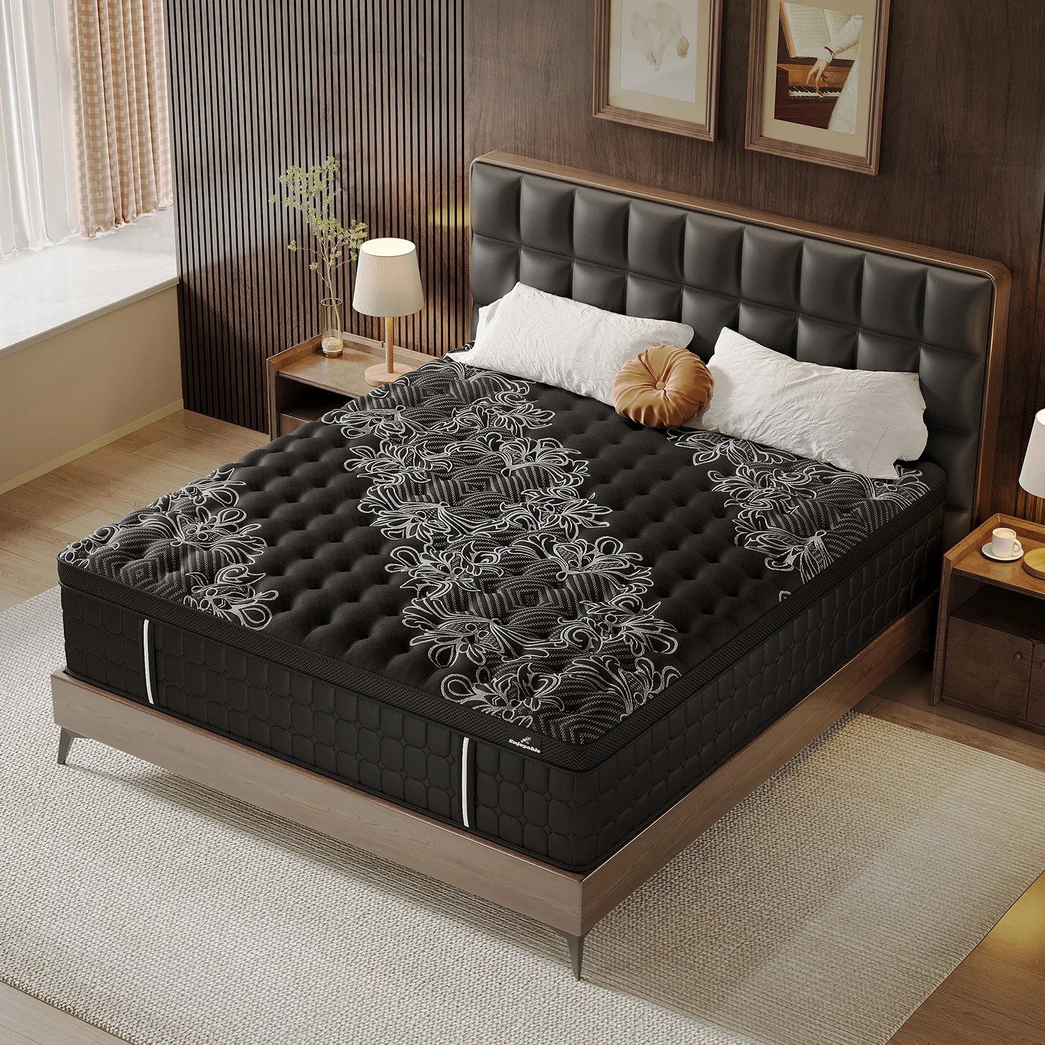 14 Inch Medium Firm Hybrid Mattress Gel Memory Foam Pocket Spring Mattress in a Box