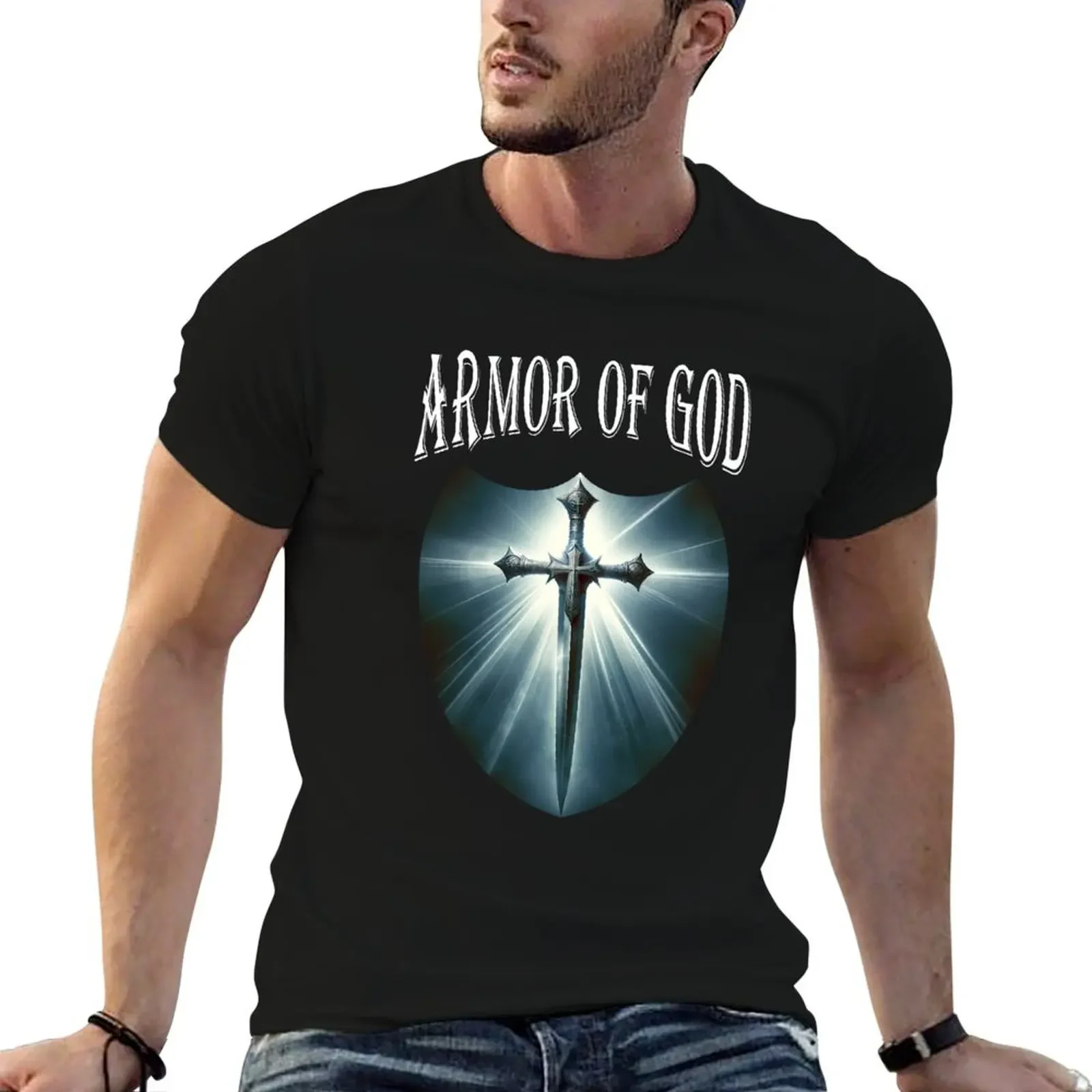 Armor of God Spiritual Crusade: Embracing the Divine Protection T-Shirt blanks vintage cute tops plain t shirts men