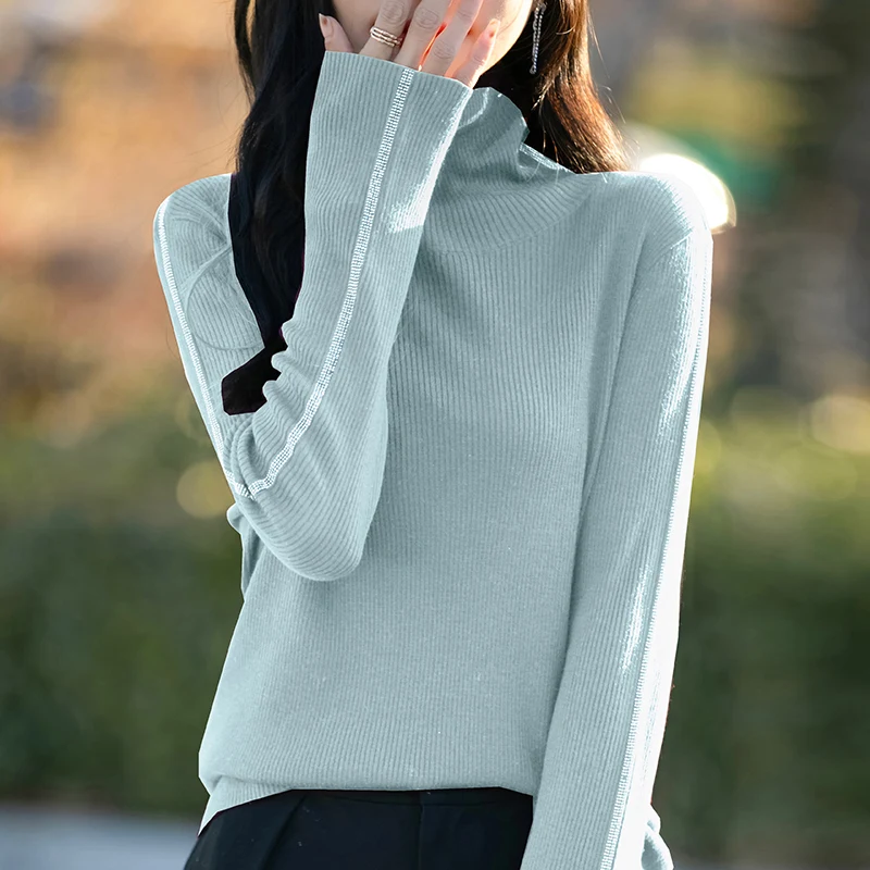 2025 New Spring and Autumn Cashmere Sweater Women Casual Knitted Cashmere Sweater Women