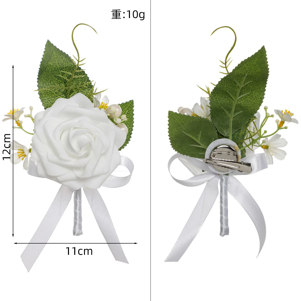 Korean Wedding Forest Series Corsage Bride Bridesmaid Wedding Decoration Accessory Artificial Rose Ball Party Breastpin Ornament