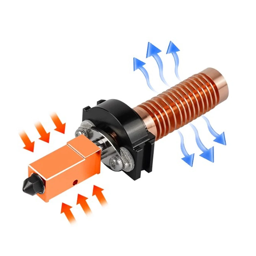 Ulepszenie Hotendu do Flashforge Adventurer 5M / 5M Pro, głowica drukująca 280 ℃   Zestaw bloku grzewczego ceramicznego AD5M z dyszą z twardej stali, hot end — zdjęcie produktu 4