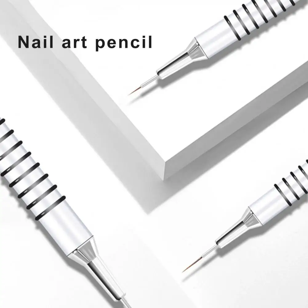 Nail Art Pens Soft Nail Art Brushes Fine Drawing Nail Art Liner Brushes Set for Exquisite Designs 6pcs Anti-slip Nylon for Long