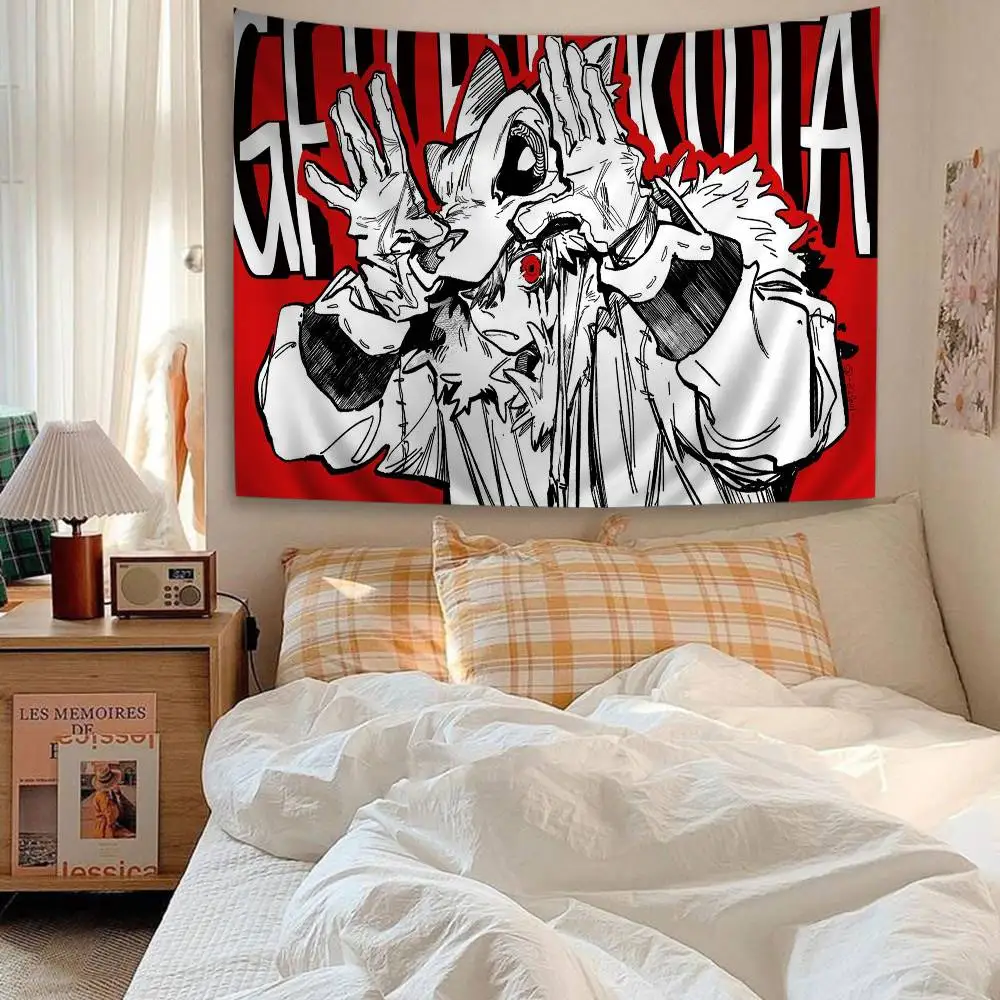 Gachiakuta Graffiti-Style Wall Tapestry - Street Art Background, Bold Room Accent for Dark Fantasy & Urban Aesthetic Fans