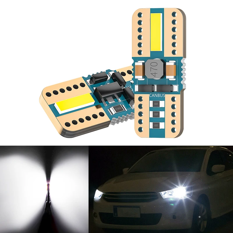 

2 X T10 W5W 7020smd LED Clearance Light with Projector Lens For Citroen C4 C5 C3 Grand Picasso Berlingo Xsara Saxo C1 C2 ds3