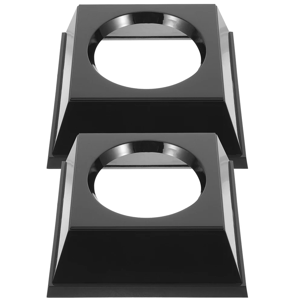 

2 Pcs Basketball Display Stand Holder Volleyball Stands for Football Rack Mount Plastic Baseball Bowling