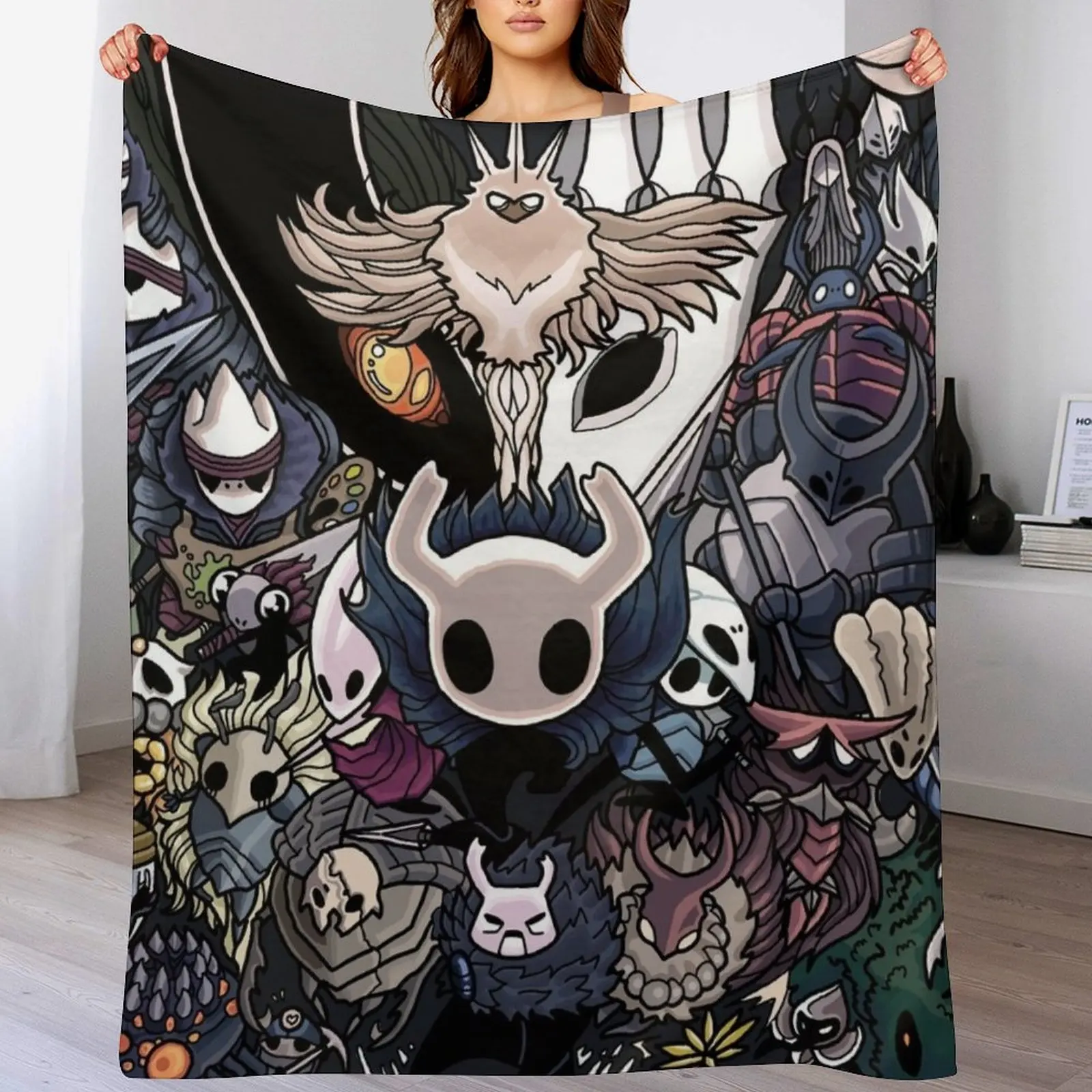 Hollow Knight Throw Blanket Beach Luxury Brand Giant Sofa Blankets