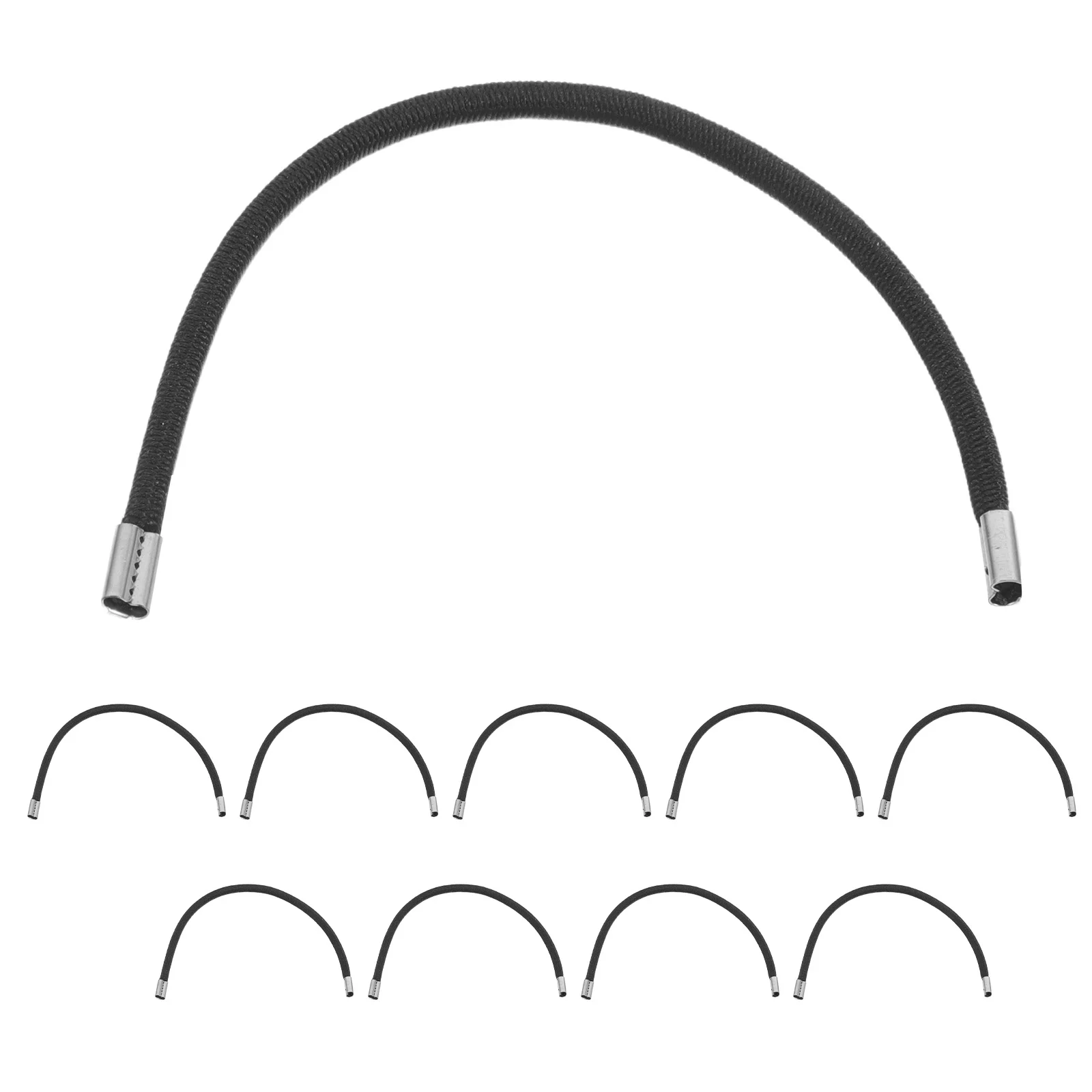 

10Pcs Microphone Shock Mount Bands Rubber Elastic for Condenser Mic Vibration Isolation Home Studio Outdoor Use Noise Reduction