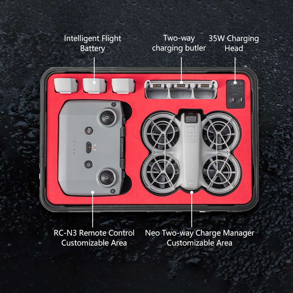 Portable Storage Case Explosion-proof Hard Shell Box Waterproof Safety Handbag with Shoulder Strap for DJI Neo Drone Accessories