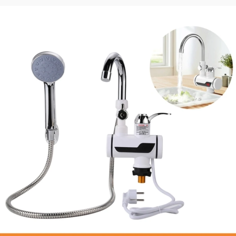 

Tankless Hot Water Heater Faucet Shower Instant Electric Tap for Kitchen Heating Instant Faucet for Bathroom