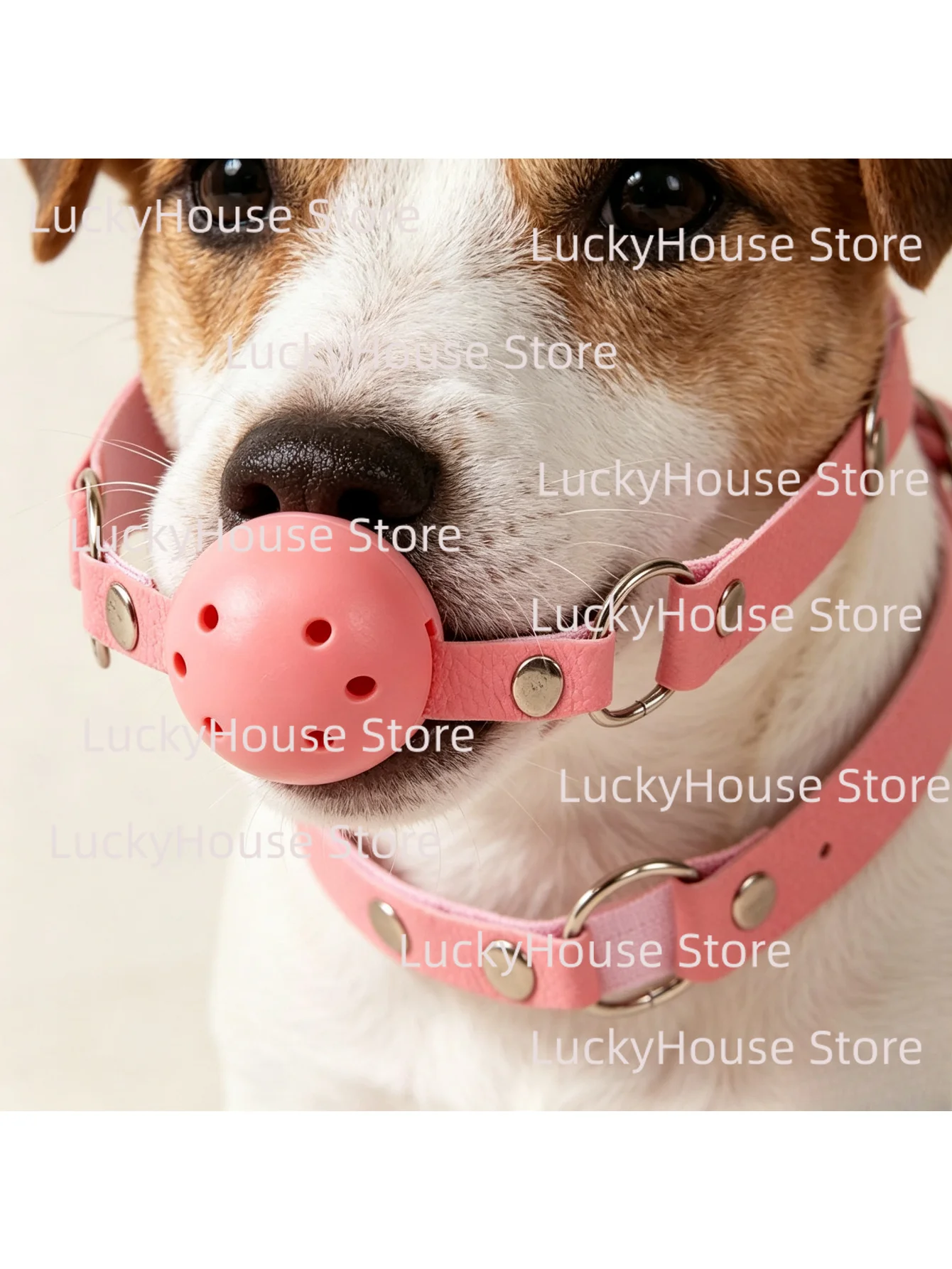 Pet Dog Toy Ball‑Muzzle, Adjustable Pet Mouth Ball Toy for Dogs