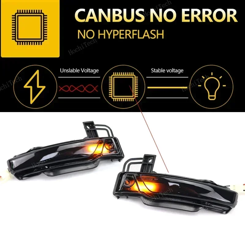 2pcs Dynamic Turn Signal LED Light Side Mirror Indicator For Jeep Grand Cherokee Dodge Durango 2011-2022