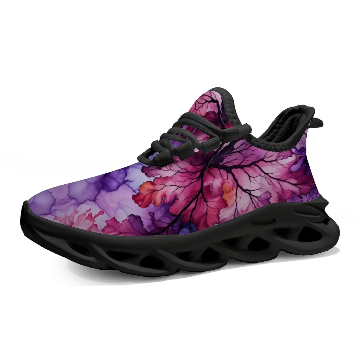 

Children's Sports Shoes Round Toe Mesh Breathable Flat and Perforated Sole Summer Lightweight Lace-up Outdoor Running Shoes