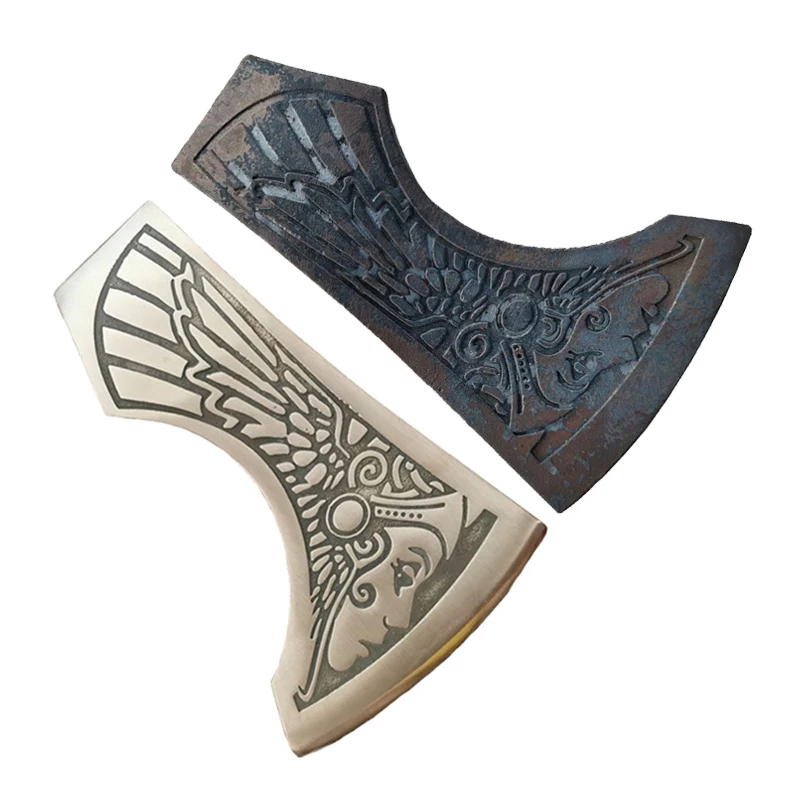 Forge Viking Axe Head Multifunctional Survival Self-defense Axes Without Handlee 6