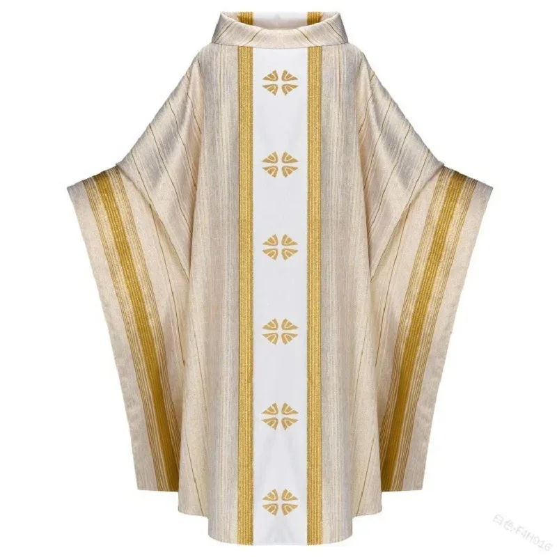 ハロウィン男性中世レトロショールマント祈りローブ教会ドレスカーニバル司祭僧侶マントケープ騎士パーティーコスプレ衣装