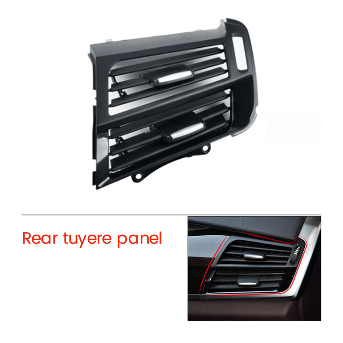 64229270517 Car Front Dashboard Right Air Conditioner Vent Outlet Grille Panel Cover for BMW X5 F15 2014-2018 X6 F16