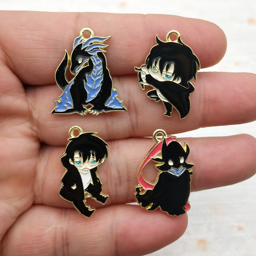 10Pcs Cartoon Enamel Alloy Pendant Charms for Cute DIY Jewelry Earrings Necklace Bracelet Keychain Make Accessories