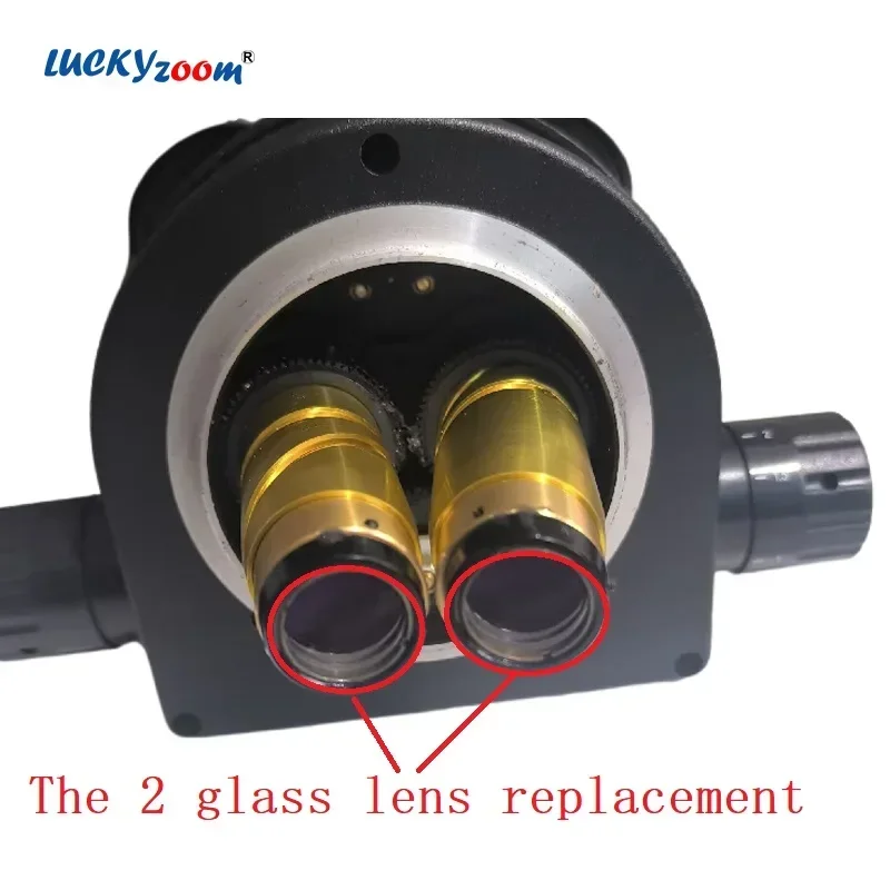 Small Microscope Head Objective Len Round Optical Glass Binocular Trinocular Microscopio Head Front Barlow Len Obversation Glass