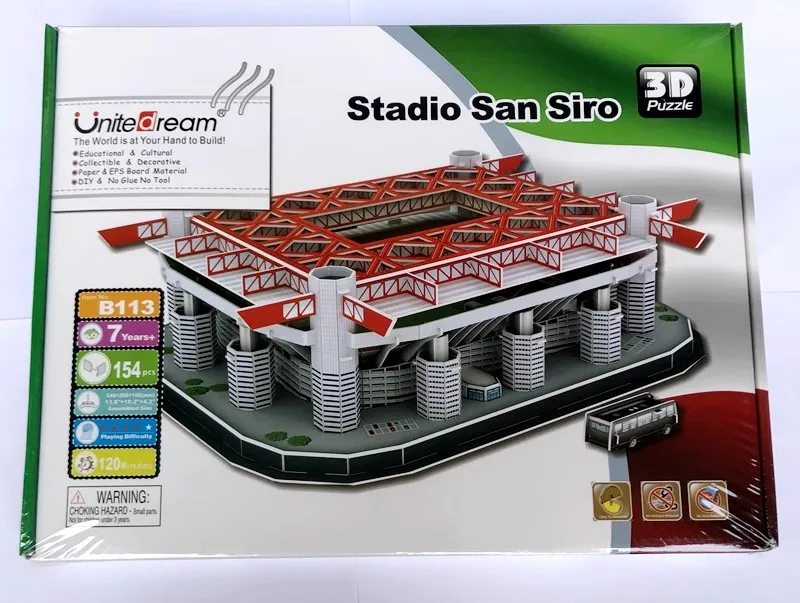 

193Pcs/set Stadio Giuseppe Meazza Model Funny RU Competition Football Game Stadiums Building Toy Kids Child Gift Original Box