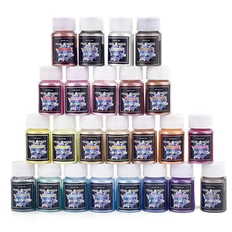 20ml Epoxy Resin Pigment Filler Pearlescent Powder Colorant Dye Filling Dye DIY Jewelry Candle UV Resin Color Pigment