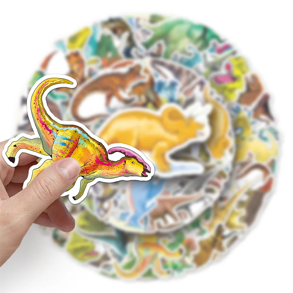 10/30/50PCS Dinosaur Graffiti Stickers Cartoon Animal Creative  Stickers Graffiti iPad Computer  Waterproof Decoration Wholesale