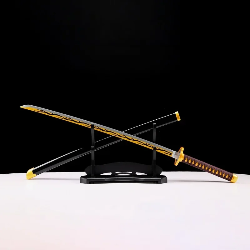 Devil Hunter Spada Katana Kaigaku Satoman Tanjiro Cosplay Spada 1:1 Anime Ninja Coltello Legno 74 cm Puntelli Personalizzati