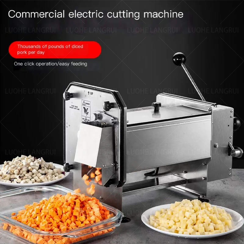 The Electric Efficient Vegetable Dicing Machine Is Very Helpful for Cutting Restaurant Kitchens