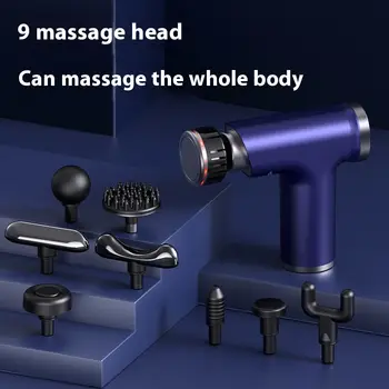 Ny elektrisk massagepistol med värme och kallhet, 9 växlar, multifunktionell fasciapistol, bärbar hemmagym, liten tyst handhållen massageapparat 10 best sales Heated massage gun - №8
