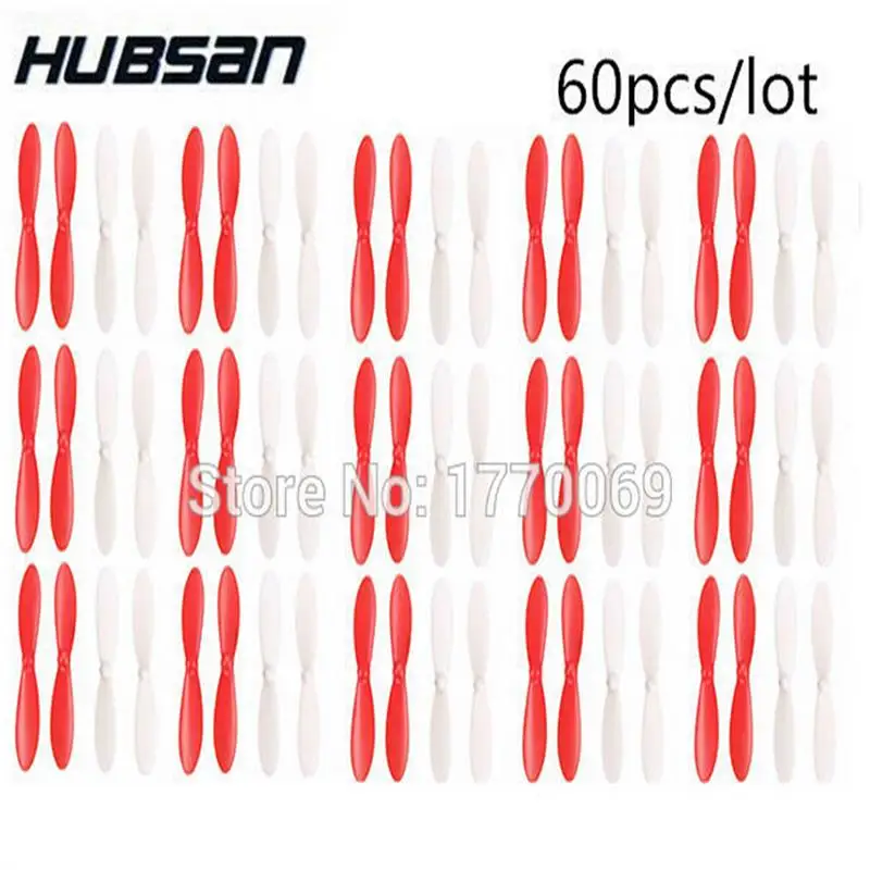 60pcs Hubsan X4 Quadcopter H107L H107C H107D H108C Y310B JXD385 X4 Quadcopter Propellers H107-A02 blade ,propellers (wholesale)