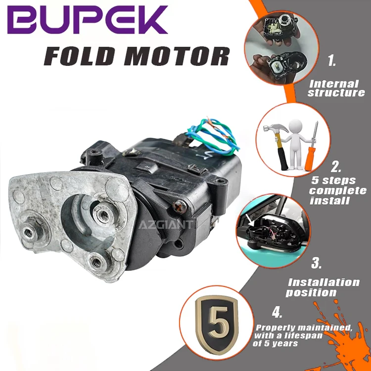

BUPEK Power Folding Mirror Actuator For 1998-2005 Toyota Land Cruiser LC100 Silicone Seal Ring Car Mirror Repair Kit