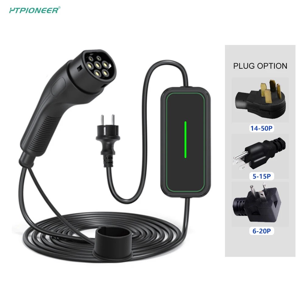 GB Standard  Plug Portable Charger 7 KW EV Charger Type 2 For EV Charging