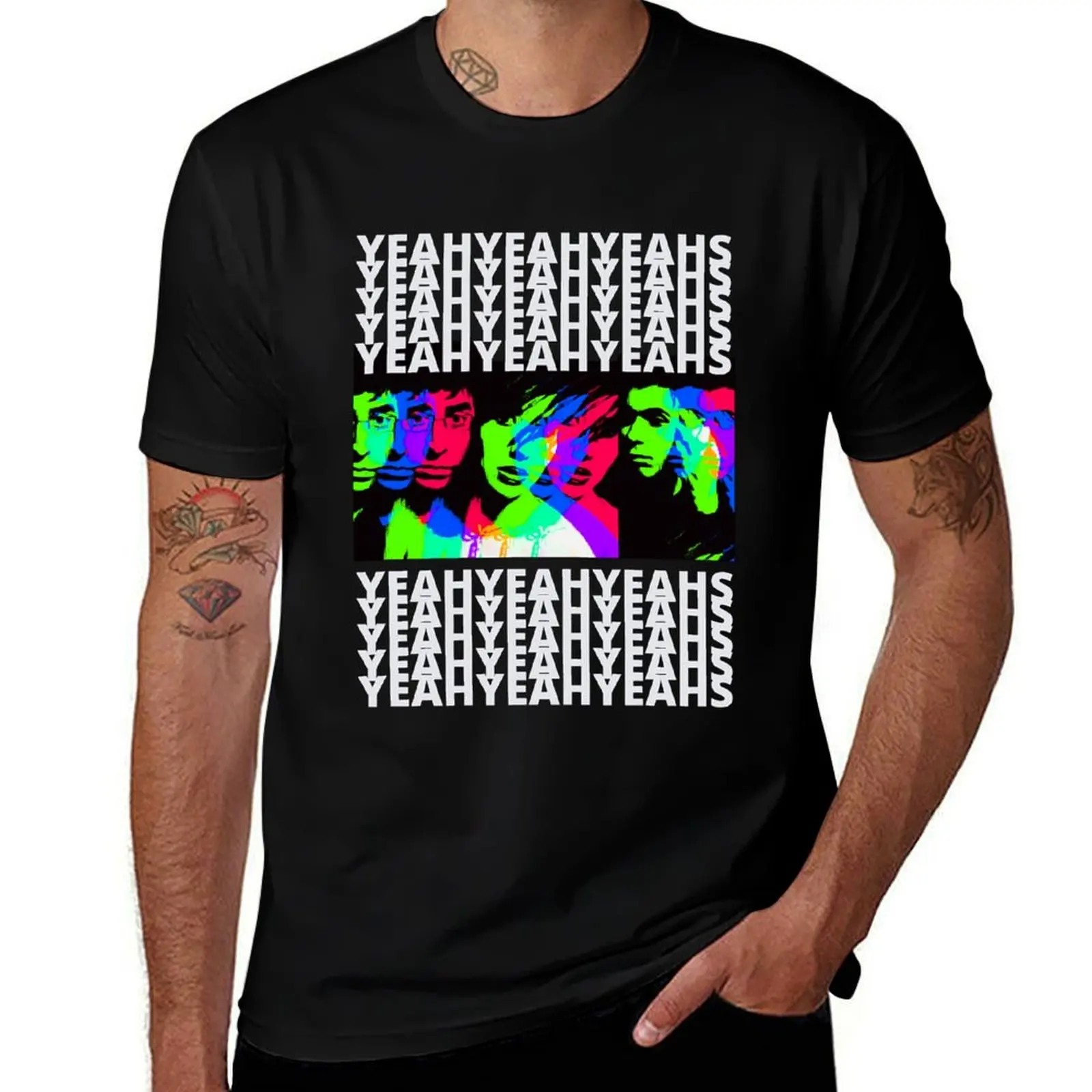 

YEAH YEAH YEAHS POP ART T-Shirt oversized graphic tee graphic t shirt vintage fruit of the loom mens t shirts