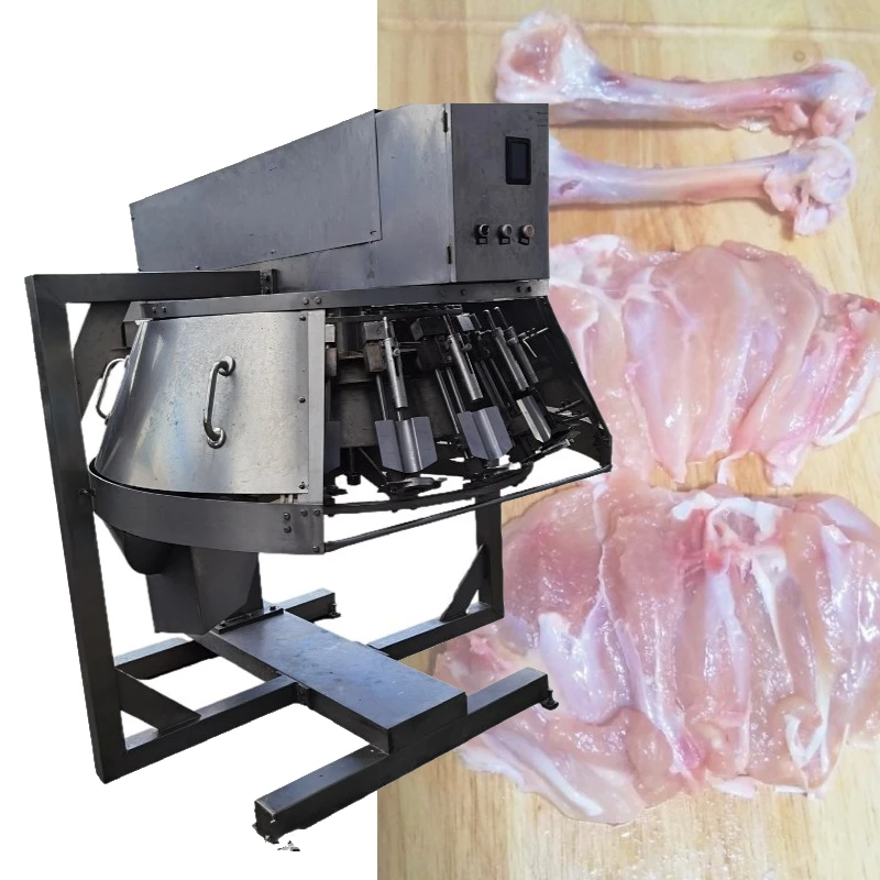 Chicken bone removing meat deboning machine