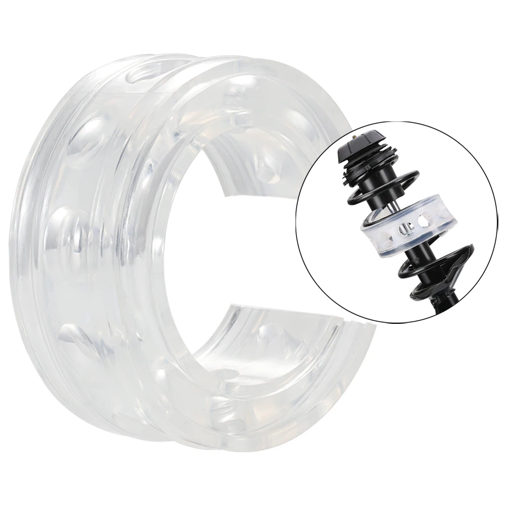 Car Buffer Spring Shock Absorber Rubber Single (Model D) Transparent Color