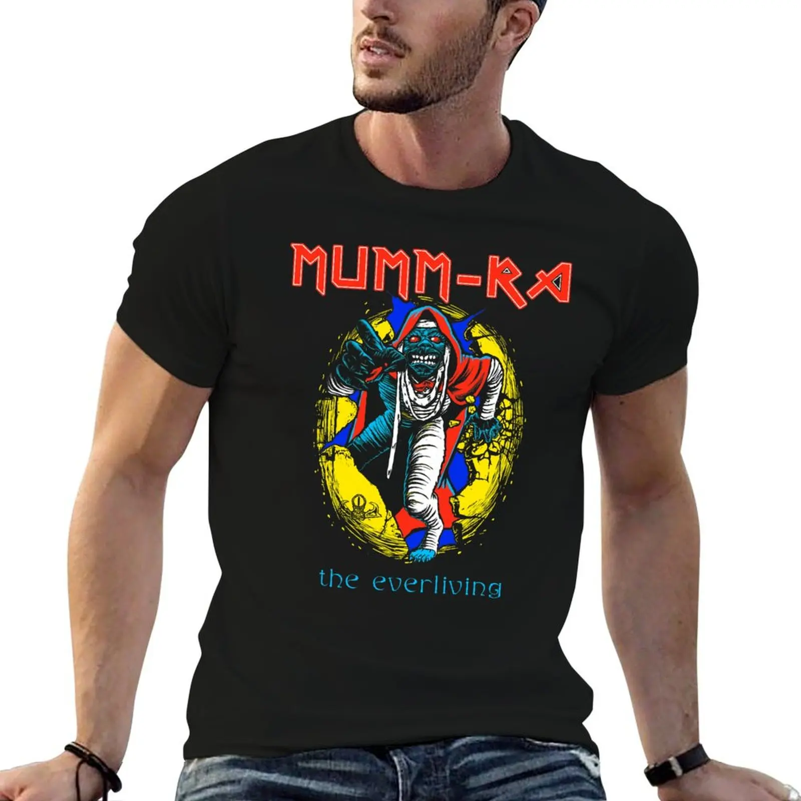 Camiseta POPVERSE Mumm-Ra The Everliving, paquete de camisetas de algodón para hombre, camiseta 100 por ciento de algodón, camiseta de algodón para hombre