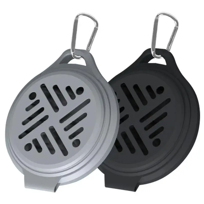 Soporte portátil para bobina de mosquitos para exteriores, soporte para bandeja fija con bobina de silicona para mosquitos, repelente de moscas para acampar y pescar