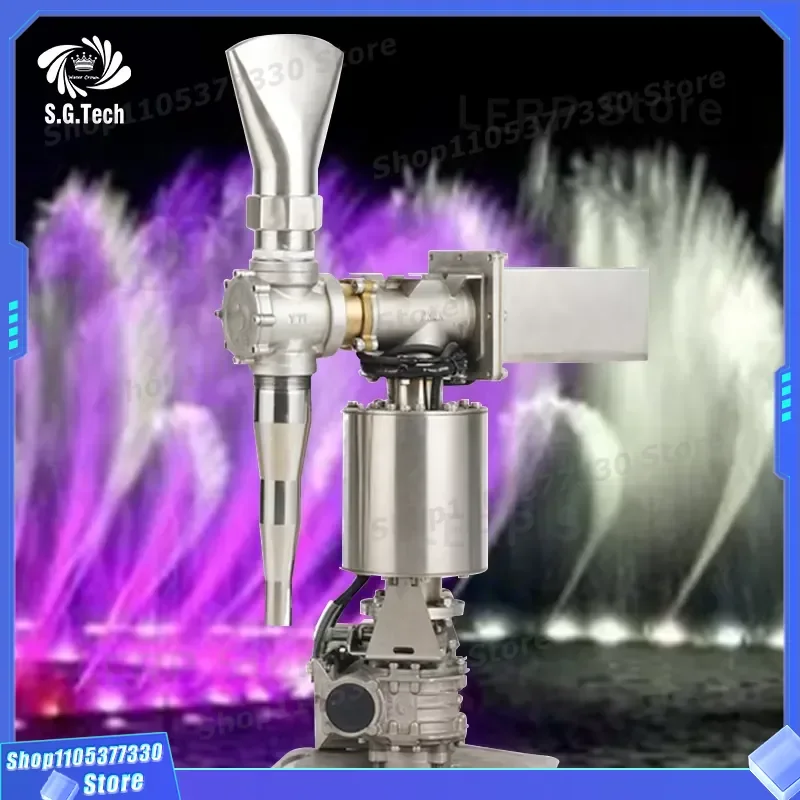 3D Stainless Steel Digital Swing Fountain Nozzle High Pressure Rotating Jet Accessories for Water Feature Decoration