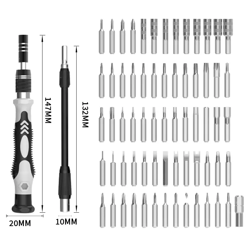 142 in 1 Screwdriver Set Cross Plum Blossom Triangle Screwdriver Heterotypic Multifunctional Screwdriver Ushaped Yshaped 1 Set