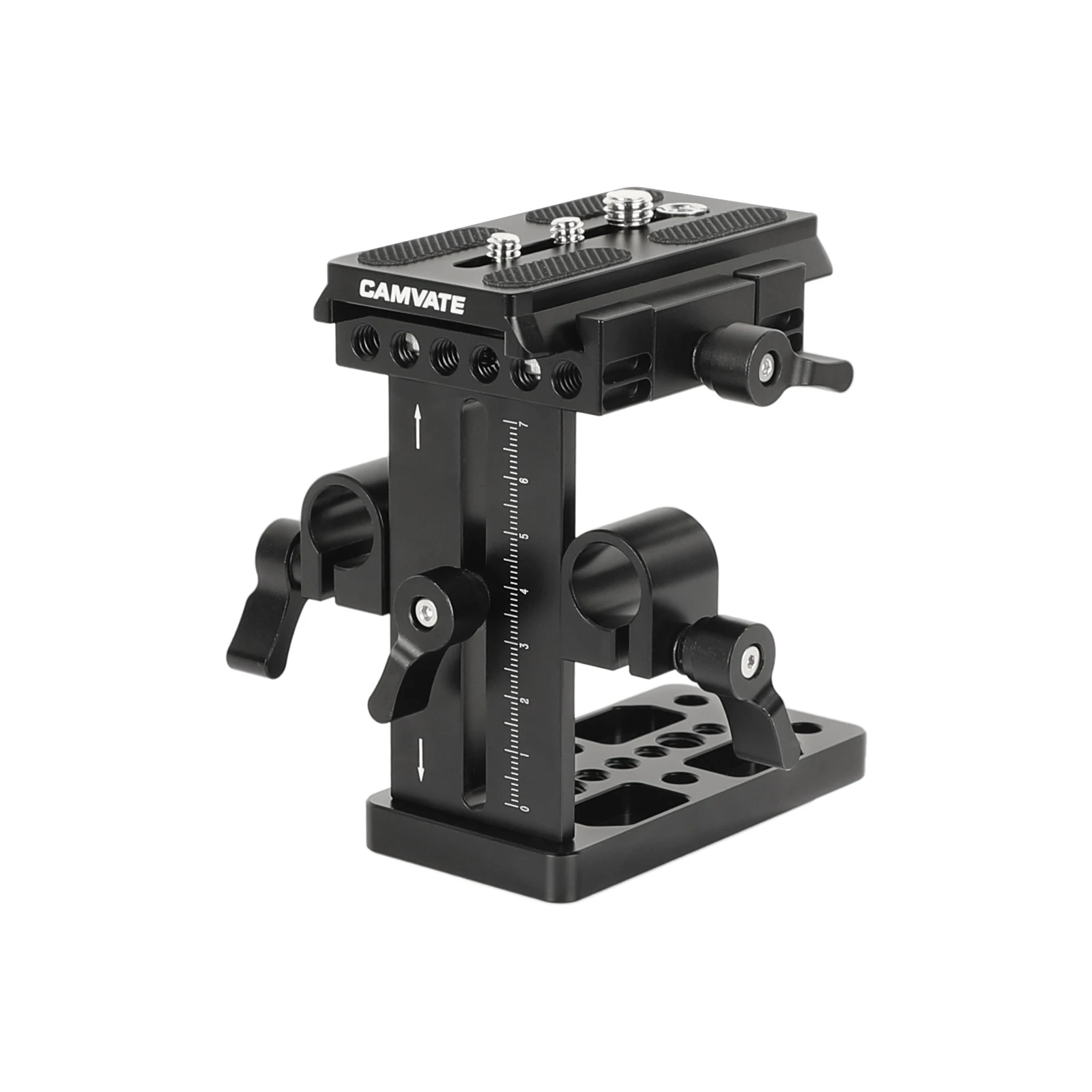 

CAMVATE Manfrotto Quick Release Baseplate With 15mm Rail Block For DSLR Shoulder Support Manfrotto 577/501/504/701 Camera Tripod