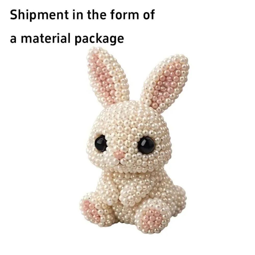 

Animal Shape 3D Beaded Animal Kit Craft with Colorful Beads Bead Weaving Kit Handmade 3D Beaded Ornament Set For Adults & Kids
