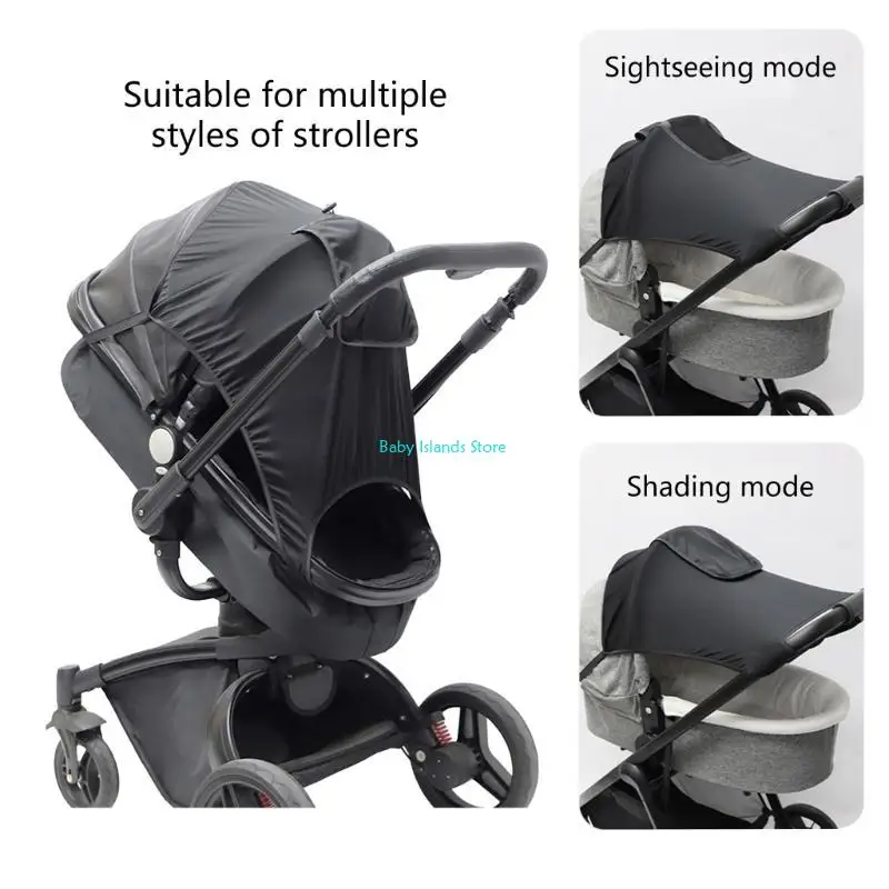 

K92D Protective Sun Shade Breathable Sunshade Infant Stroller Sun Guard for Stroller