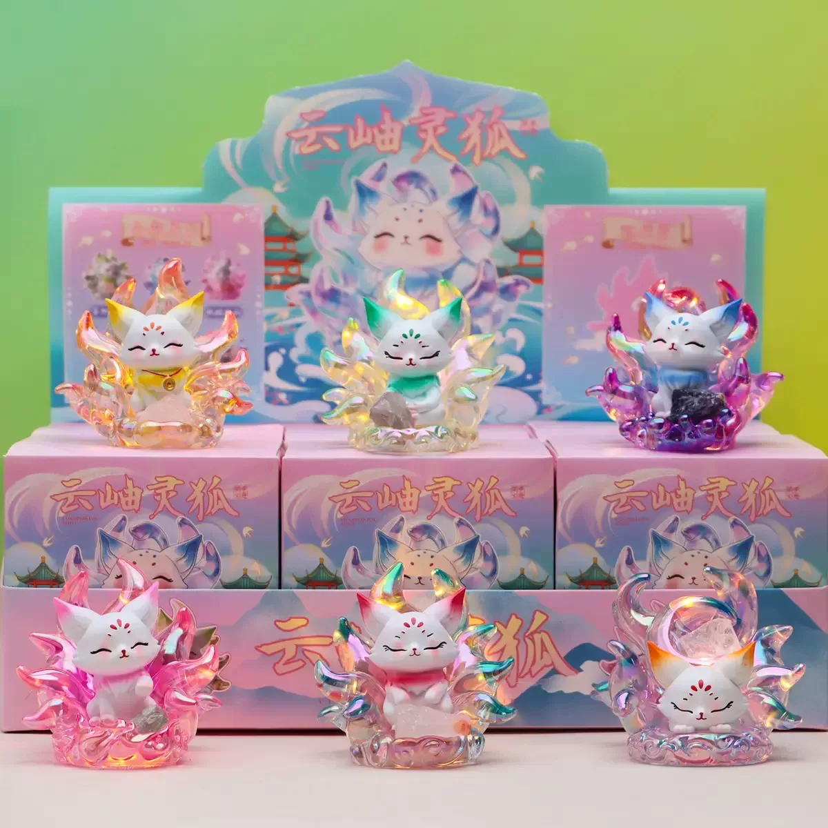 

Oriental Aesthetics Cloudpeak Aura Nine-Tailed Fox Series Blind Box Multiple Styles Home Decoration Ornament Model Mystery Box