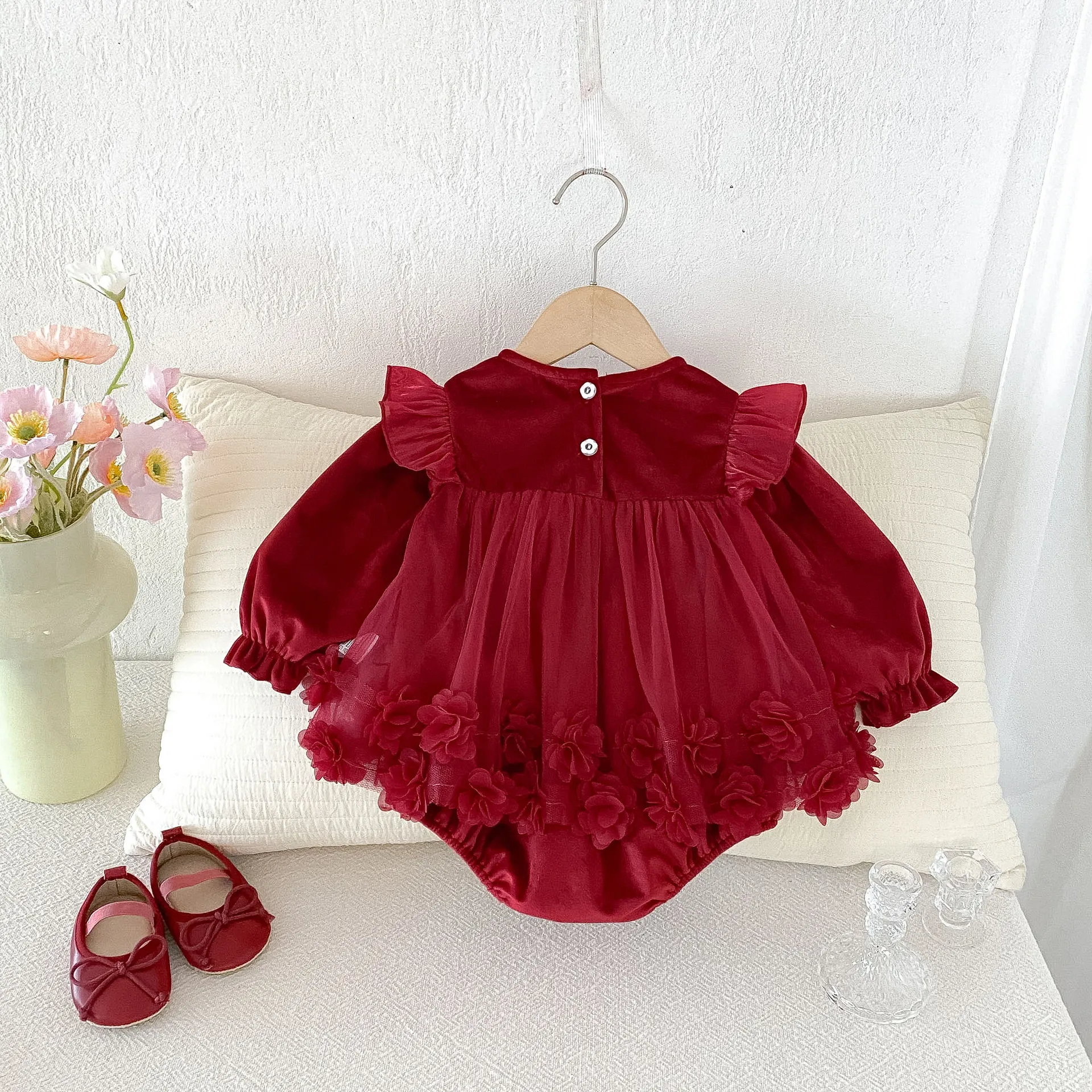 Autumn Newborn Girl Clothes Ko - đánh giá và giá Newborn Baby Girl Romper Floral