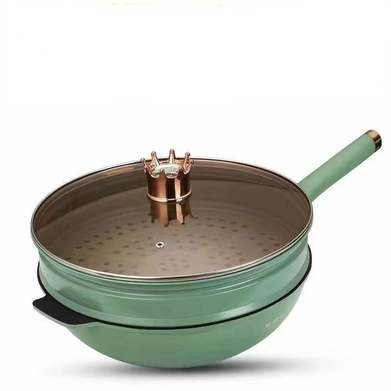 Titanium non stick pot Healthy Low Oil Smoke Fry Pot General use of induction cooker gas stoves