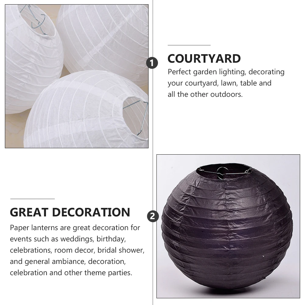 

18pcs Paper Lanterns Foldable Decorative Round Chinese Hanging Lanterns Birthday Weddings Celebrations Garden Lighting Outdoor