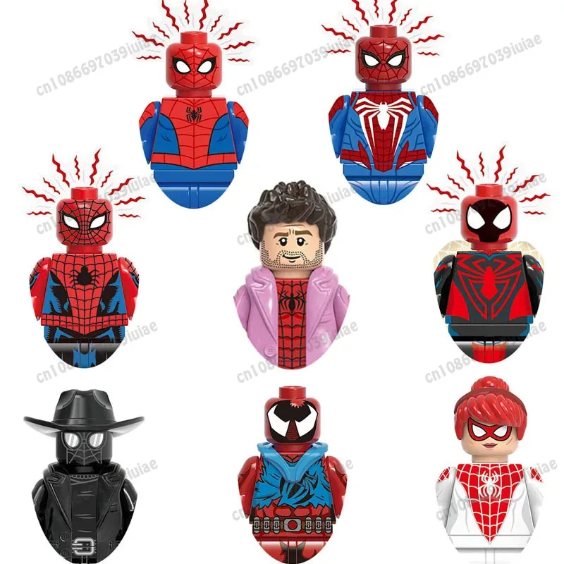 Hot Toys G0126 Peter B Parker Spinneret Bricks Cartoon Character building block Birthday Present GH0199 GH0201 GH0203 GH0206