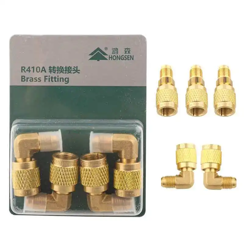 Hongsen variable frequency air conditioner adapter 410 pure copper liquid tube adapter fluorine tube 22 adapter 410 connector ac
